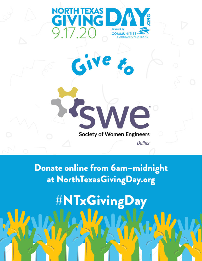 Give now on North Texas Giving Day! Dallas Society of Women Engineers